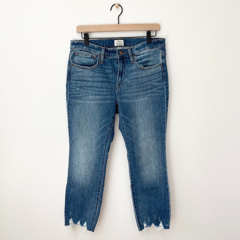 J Crew Raw Hem Slim Broken In Boyfriend Jeans NWT